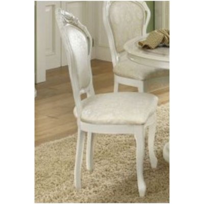 Krzesło mod. LEONARDO , włoskie stylowe meble do jadalni tapicerka niepalna