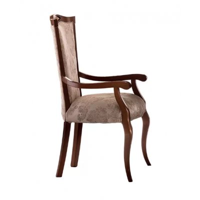 MODIGLIANI Włóskie drewniane krzesło z podłokietnikami materiał klasa E