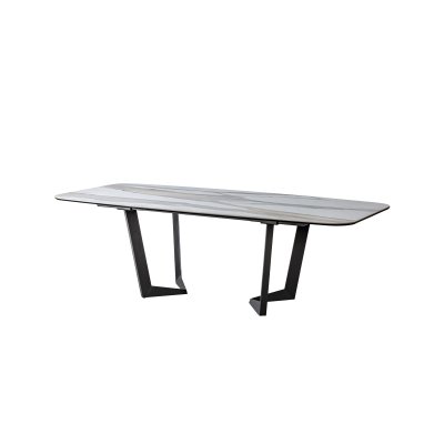  Włoski stół rozkładany w kolorze białym w połysku model NET