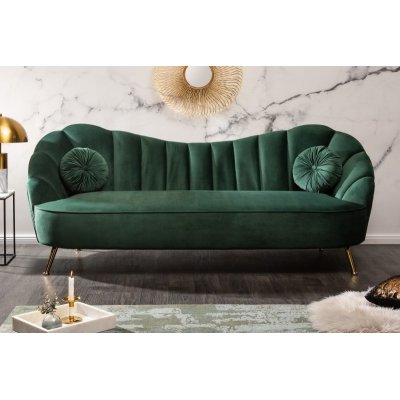 Sofa Arielle 220 cm aksamitna zielona