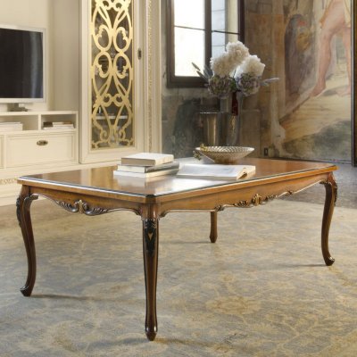 VILLA- włoska drewniany prostokątny stolik kawowy