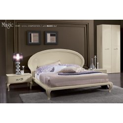 Magic Beige - łóżko 160x200 beżowe, meble do sypialni w stylu FENDI CASA