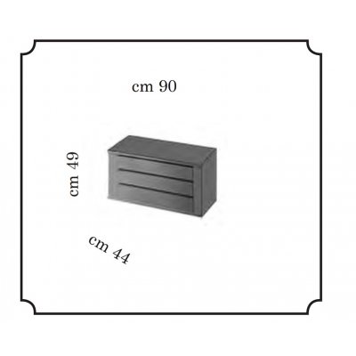  AMBRA NIGHT - blok 3 szuflad wewnętrznych do szaf 6/4/D z lustrami