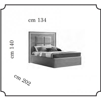 AMBRA NIGHT  - łoże tapicerowane Twin 120x190, włoskie meble do sypialni