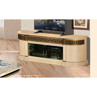 Atena - włoska szafka telewizyjna TV Plasma 167 cm do salonu z meandrem Versace