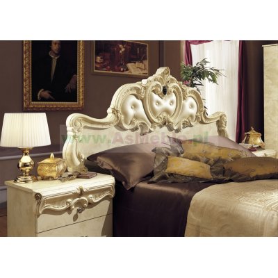 Barocco beż  -  łoże do sypialni, włoskie meble stylowe 160x203