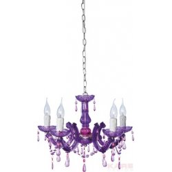 Barock Purple 5 Lights-  lampa wisząca z kolekcji Kare Design