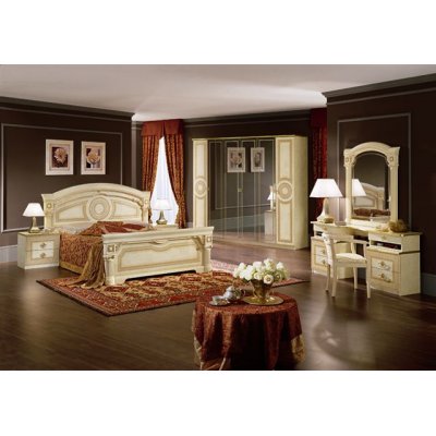 AIDA meble do sypialni z meandrem Versace,  włoskie meble stylowe
