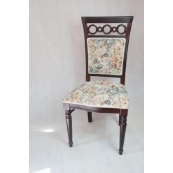 drewniane krzesło DORY mahoń mat, włoskie meble stylowe