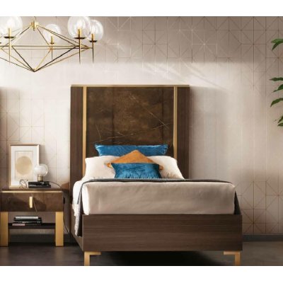  ESSENZA - łoże drewniane 110x190, kolekcja mebli do sypialni 