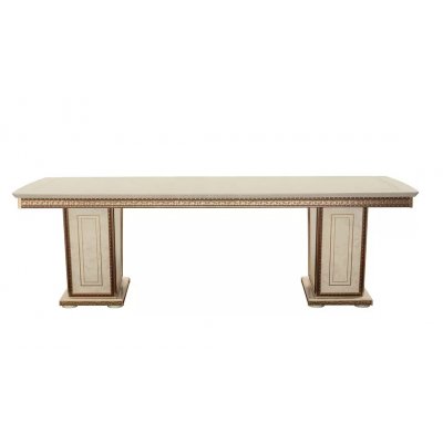  FANTASIA  DAY Włoski drewniany stół rozkładany w kolorze beżowym 200  +   50x110x77 cm