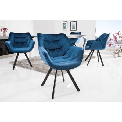 Krzesło fotelowe The Dutch Comfort niebieskie