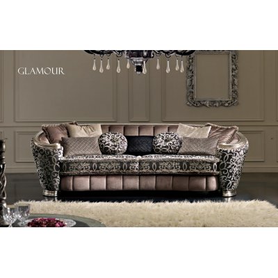 GLAMOUR  - włoski komplet wypoczynkowy do salonu współczesna klasyka 