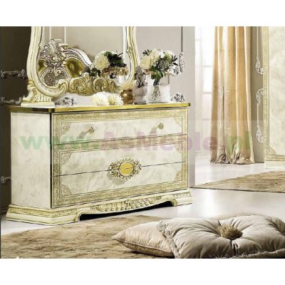 Leonardo - komoda pojedyncza, włoskie meble stylowe do sypialni 