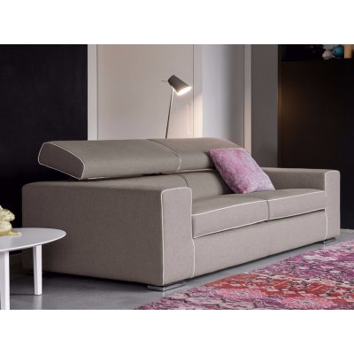 TEKNO- nowoczesna włoska sofa skórzana 2 osobowa
