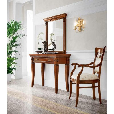 SALA lustro drewniane 93x89x8 -kol czereśnia włoskie meble klasyczne - przedpokój