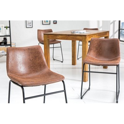Krzesło Diango vintage brązowe