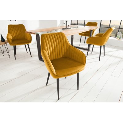   Krzesło fotelowe Turin  żółte