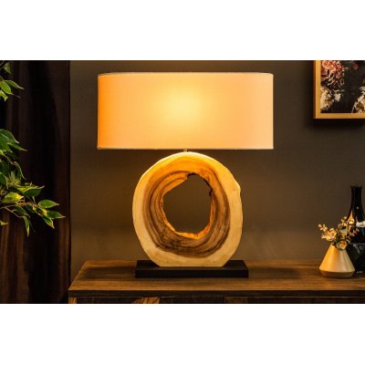 Lampa stołowa Organic Artwork 55 cm orzech
