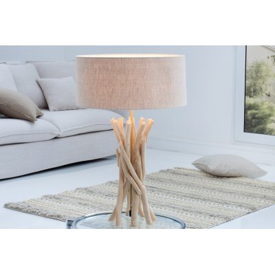 Lampa stołowa Wild Nature z naturalnego drewna dryfującego