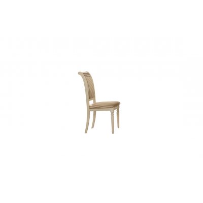  LIBERTY włoskie krzesło w połysku kolor beżowy  meandrem Versace. cat. E