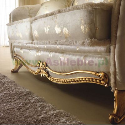 LOUNGE - luksusowa sofa 3 os. z kolekcji Donatello,  włoskie meble stylowe