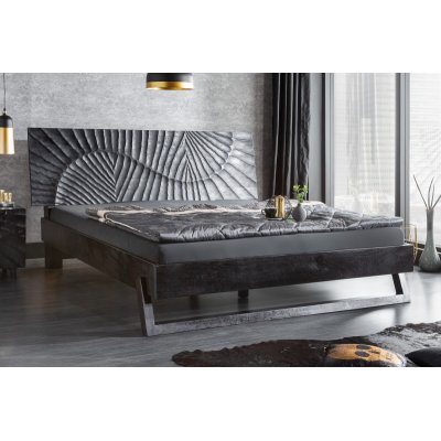 Łóżko Scorpion 180 x 200 cm mango czarne