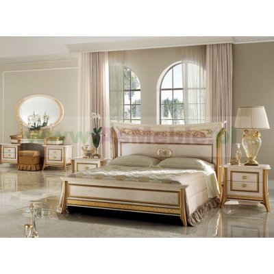  MELODIA - ekskluzywne łoże ITALIAN 200 - 160 x 190/200 cm do sypialni z meandrem Versace, włoskie meble 