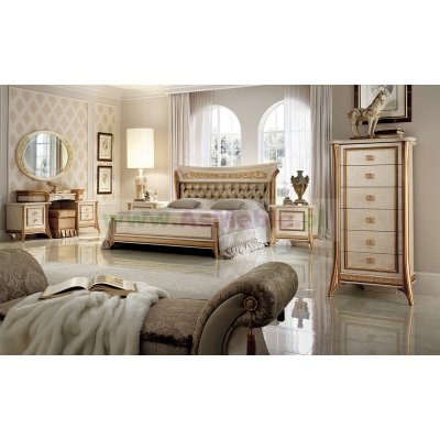  MELODIA -  ekskluzywne łoże TAPICEROWANE  ITALIAN 200 - 160 x 190/200 cm do sypialni z meandrem Versace, włoskie meble 