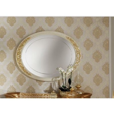 MELODIA - lustro duże 146x93cm. ekskluzywny element do sypialni z meandrem Versace