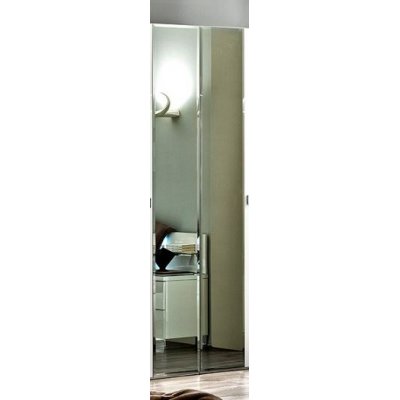 ONDA szafa 2/D drzwi z lustrem, meble włoskie Art Deco w kolorze białym