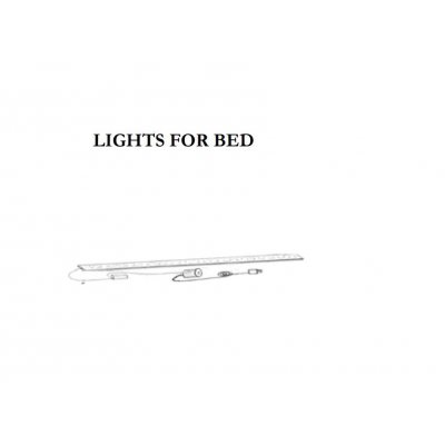  Oxford wyposażenie dodatkowe :  Oświetlenie LED do łoża 160X200 w kolorze szarej brzozy 