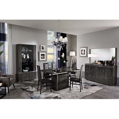  Oxford grey - Stół rozkładany160/200  do salonu w kolorze szarej brzozy