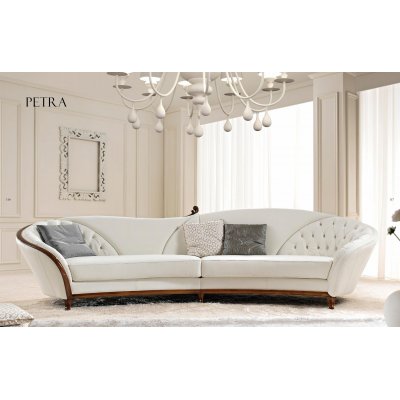 PETRA - włoski komplet wypoczynkowy do salonu współczesna klasyka 
