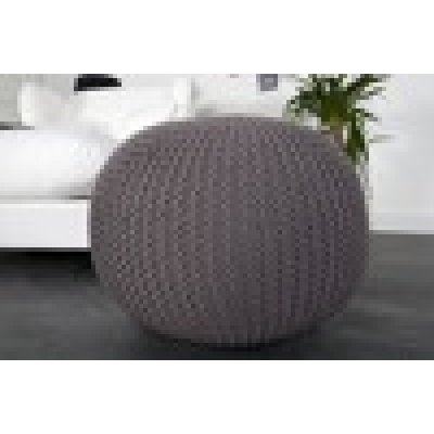  pufa Knited Ball - w kolorze grey fi 50 cm