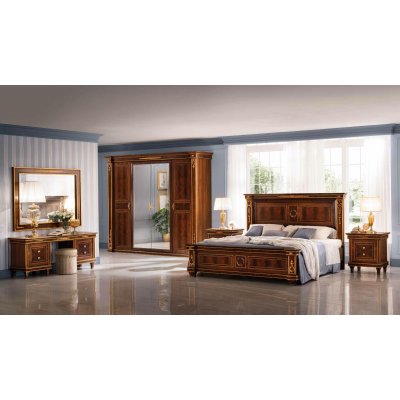 Włoskie łóżko stylowe do sypialni RAFAELLO 180x200 tapicerowane