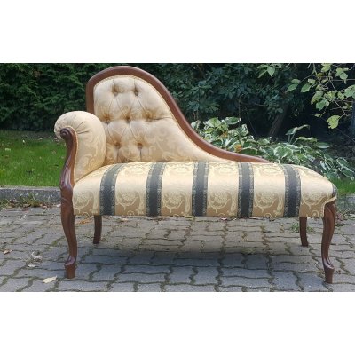 REGINA- włoska sofka ławka w kolorze orzechowym 