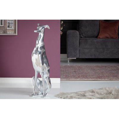 Rzeźba psa Greyhund ALU 70 cm. 