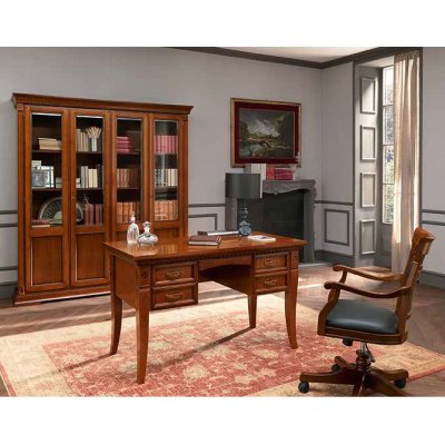 SALA CHERRY  biurko drewniane 147/76 cm kolor czereśni włoskie meble stylowe