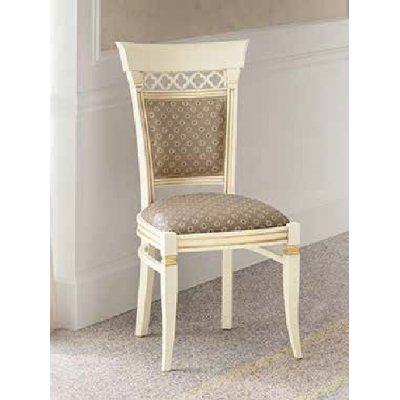  SALA Krzesło  - jadalnia włoska w kolorze bieli antycznej włoskie meble klasyczne