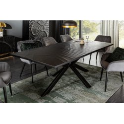 SCORPION drewniany stół nie rozkładany 200x100 cm podstawa metalowa