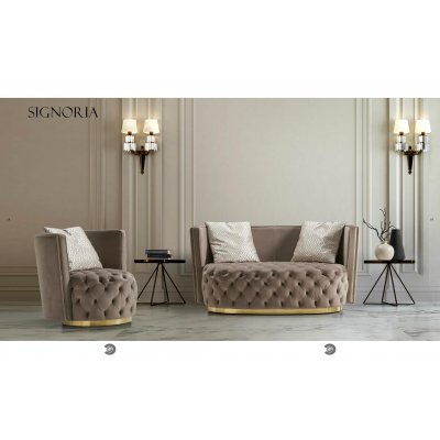 SIGNORIA - włoska sofa 3 osobowa, współczesna klasyka 