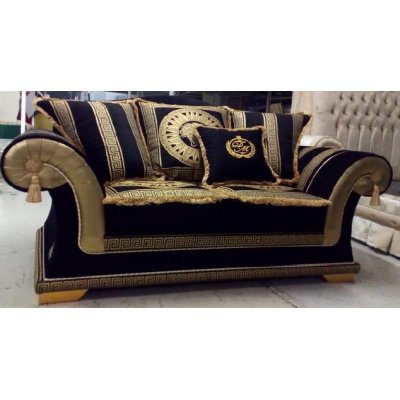sofa EMPORIO 2 osobowa, Zmeandrem Versace i Meduza, włoskie meble