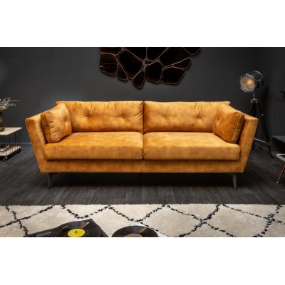 Sofa Marvelus 220 cm żółta