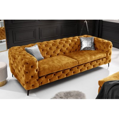 Sofa Modern Barock 235 cm musztardowożóta
