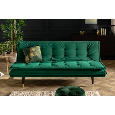 Sofa rozkładana Magnifiqe szmaragdowa 184 cm 