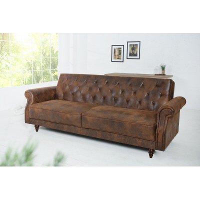 Sofa rozkładana Maison Belle Affaire 220 cm brązowa