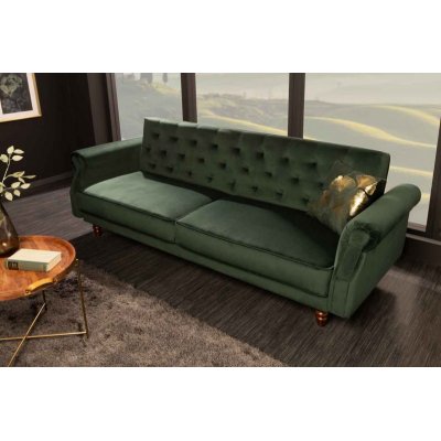 Sofa  rozkładana Maison Belle Affaire 220 cm  zielona
