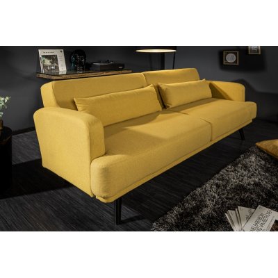 Sofa rozkładana Studio 210 cm żółta