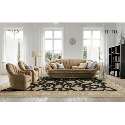 THEO- włoska sofa 3 osobowa, współczesna klasyka 